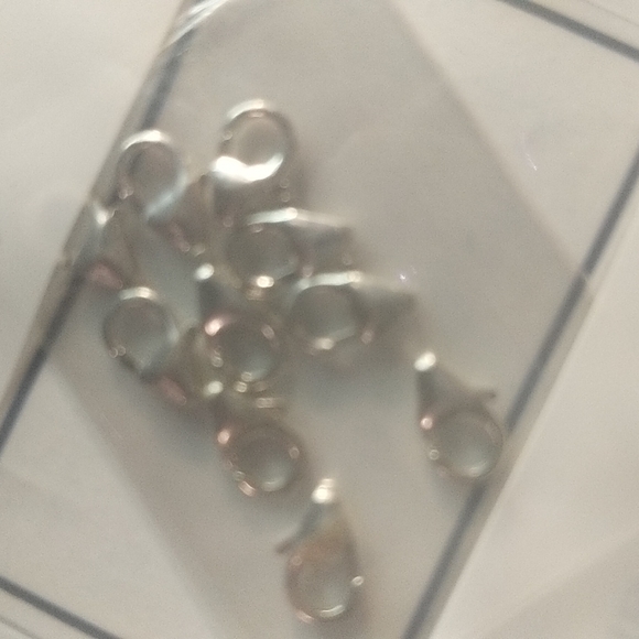10 pack sterling silver lobster clasps - Picture 2 of 6